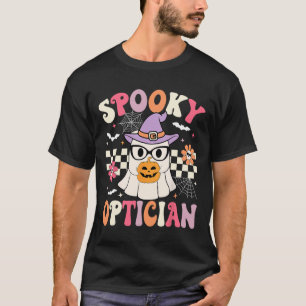 Camiseta Spooky Optician Halloween Olho Médico Halloween Op