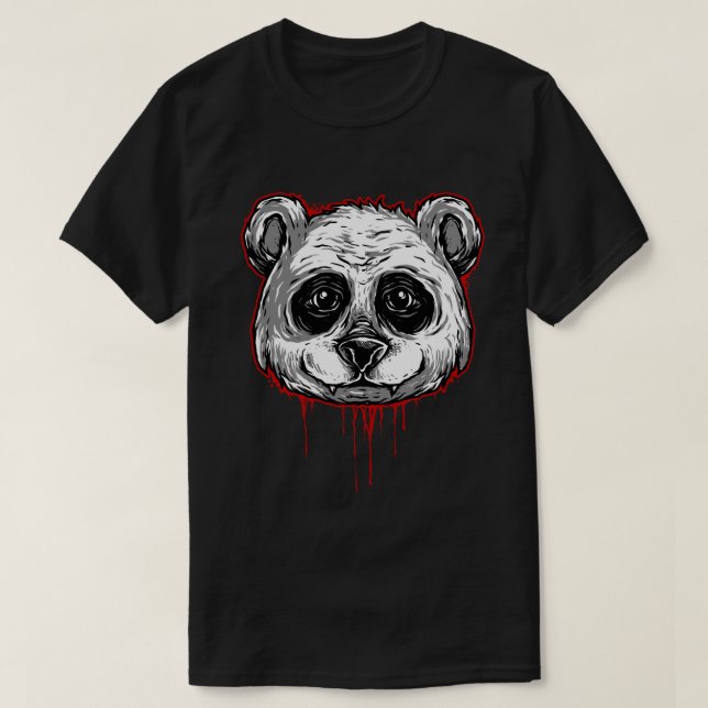 Camiseta Spooky Panda (Frente do Design)