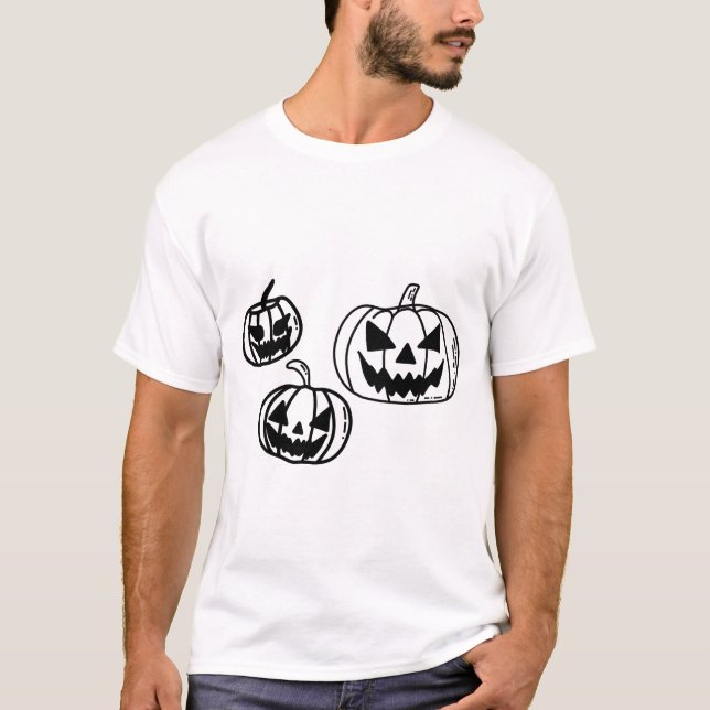 Camiseta Spooky Pumpkins (Frente)