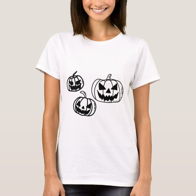 Camiseta Spooky Pumpkins (Frente)