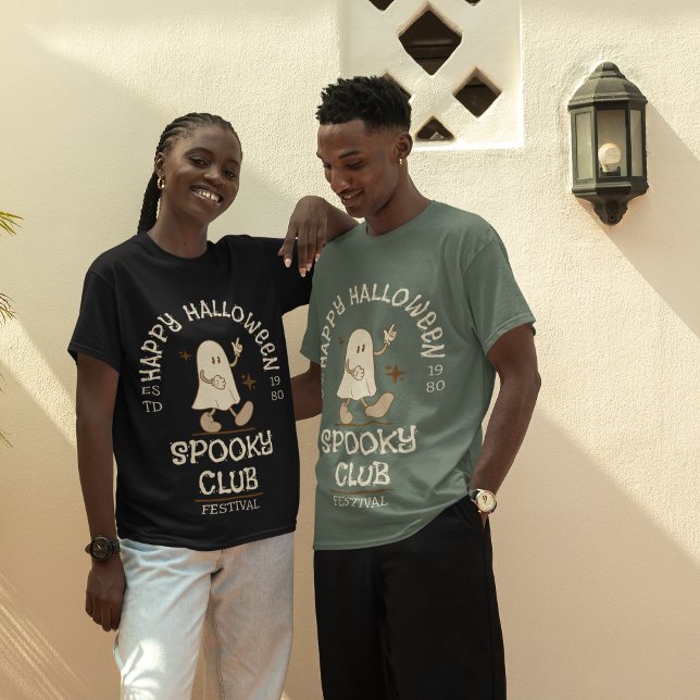 Camiseta Spooky Retro 80s Estilo estético (Criador carregado)