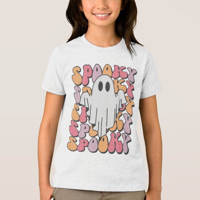 Camiseta Spooky Retro Ghost (Frente)