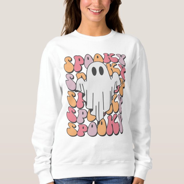 Camiseta Spooky Retro Ghost (Frente)