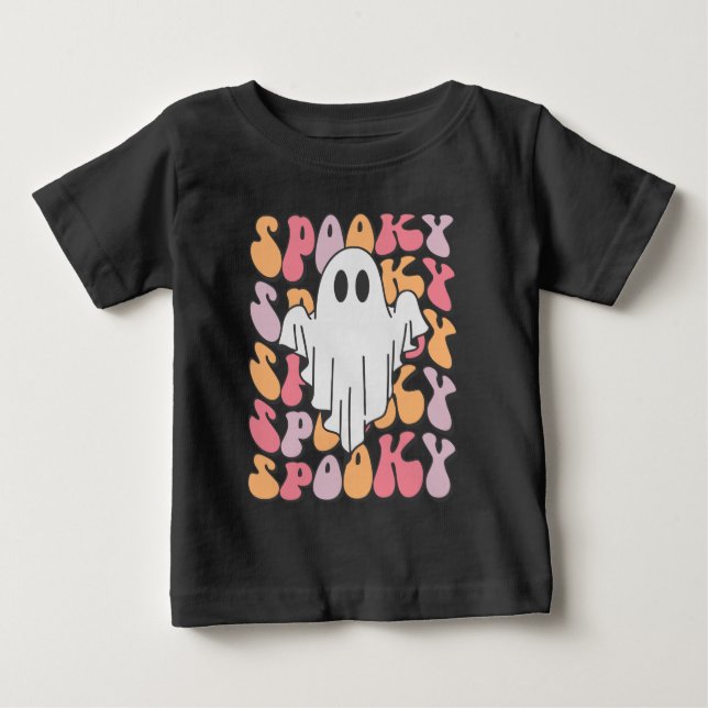 Camiseta Spooky Retro Ghost (Frente)