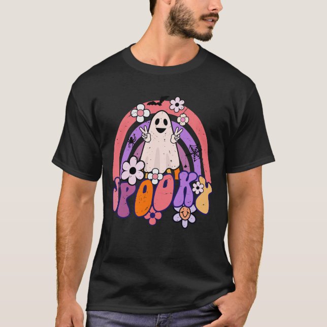 Camiseta Spooky Retro Ghost (Frente)