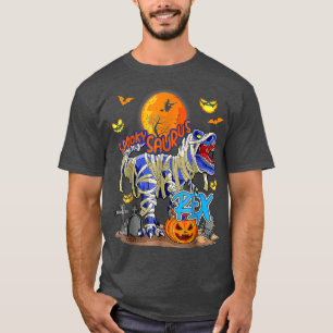 Camiseta Spooky Saurus T Rex Mummy Halloween Figurume Para 