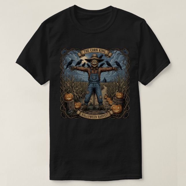 Camiseta Spooky Scarecrow (Frente do Design)