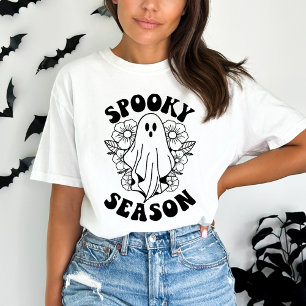 Camiseta Spooky Season Cute Ghost Halloween