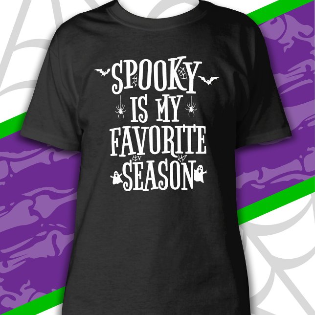 Camiseta Spooky Season Ghosts Bats Spiders Happy Halloween (Criador carregado)
