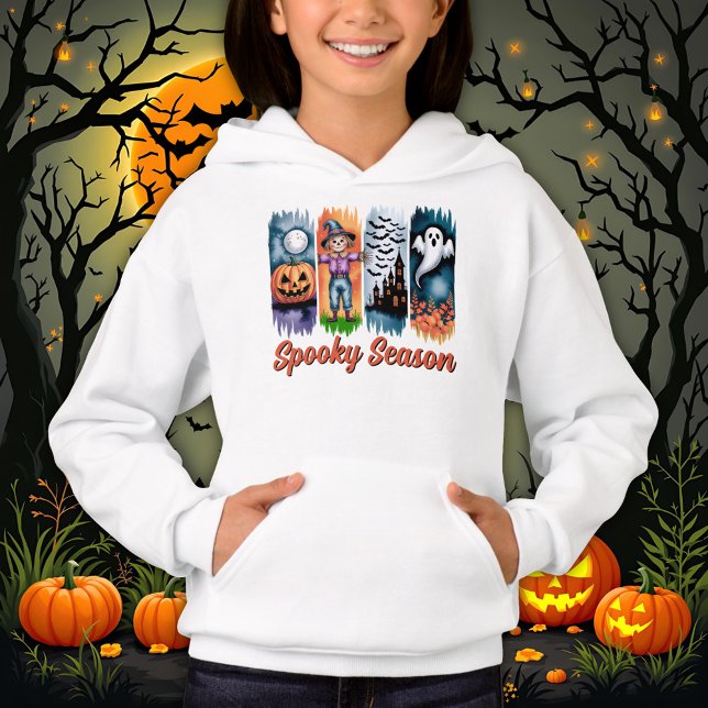 Camiseta Spooky Season Halloween Fall Autumn Brush Strokes (Criador carregado)