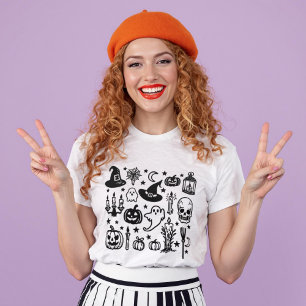 Camiseta Spooky Season Halloween Fantasmas e Pumpkins