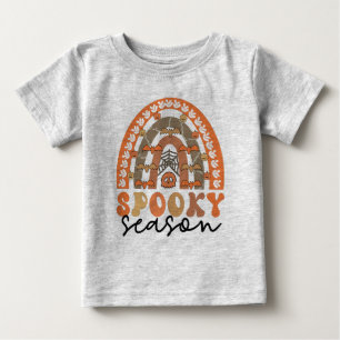 Camiseta Spooky Season Halloween Rainbow Fall