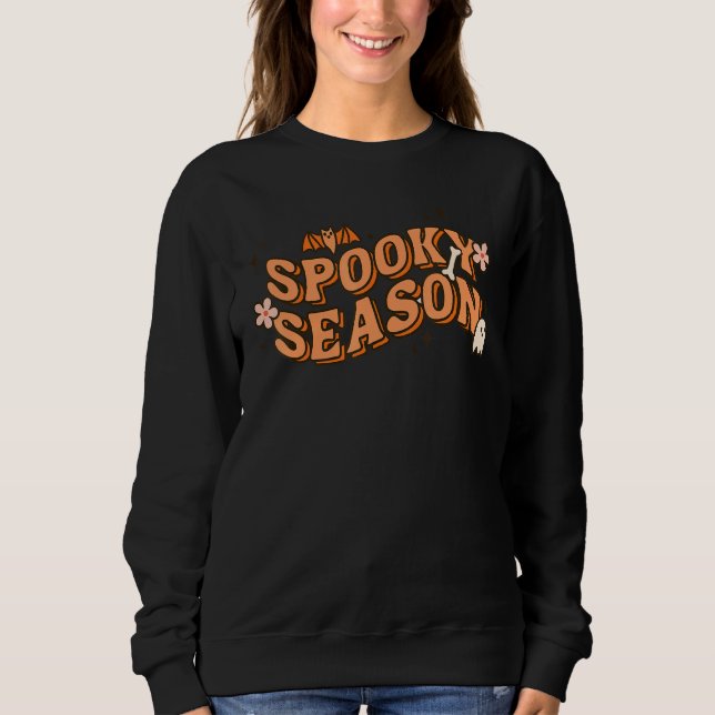 Camiseta Spooky Season Happy Halloween Cute Boo For Men & W (Frente)