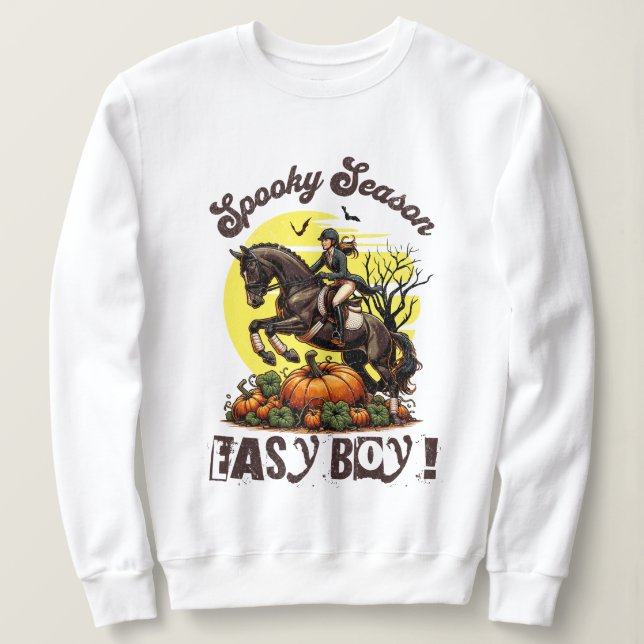 Camiseta Spooky Season Horse (Frente do Design)