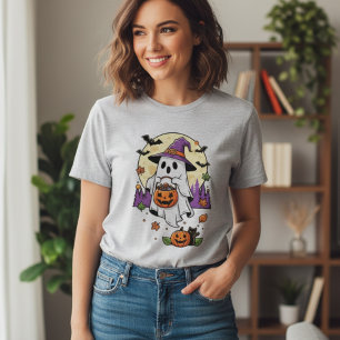 Camiseta Spooky Season para diversão Outubro Look - Retro G