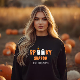 Camiseta Spooky Season Sweatshirt - Modern Halloween Outfit