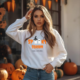 Camiseta Spooky Season Sweatshirt - Modern Halloween Outfit