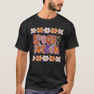 Camiseta Spooky Season Vibes Halloween Ghost Pumpkin Men Wo