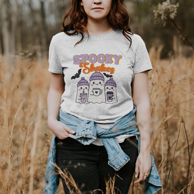 Camiseta Spooky Shakes Kawaii Cozy Fall (Criador carregado)