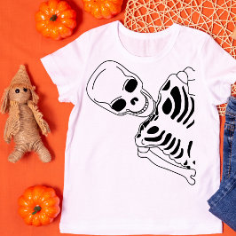 Camiseta Spooky Skeleton Peek