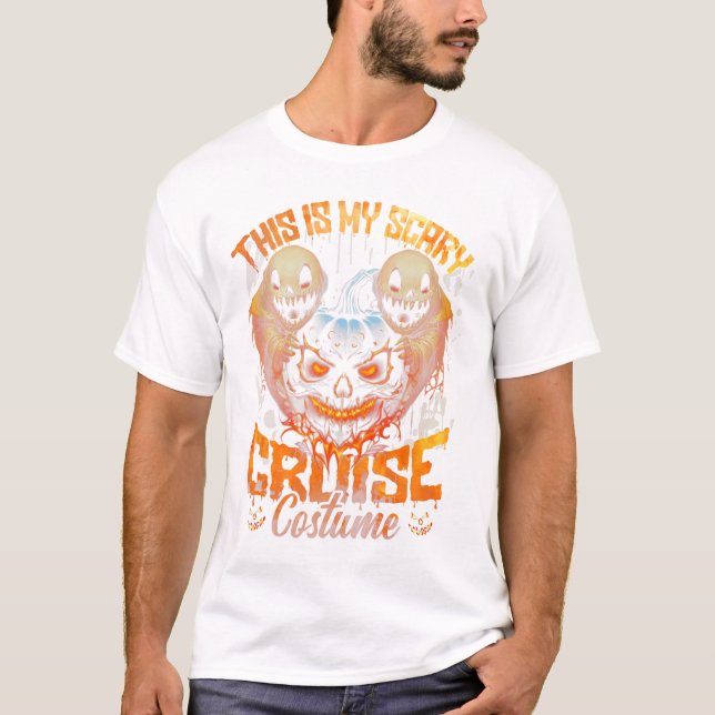 Camiseta Spooky Skeleton Skeleton Halloween (Frente)