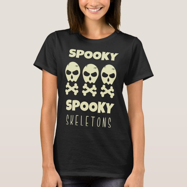 Camiseta Spooky Skeletons (Frente)