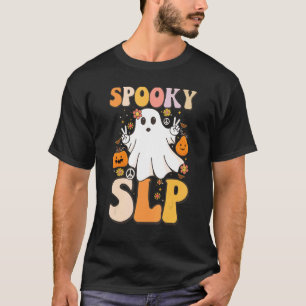 Camiseta Spooky SLP Groovy Halloween Language Pathol