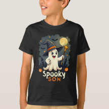Spooky Son Halloween Fantasma com o Chapéu das Bru