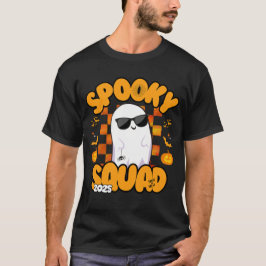 Camiseta Spooky Squad 2025 - Festa Legal de Halloween do Fa