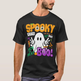 Camiseta Spooky Squad 2025 - Ghost Trick ou Tratat Hallowee