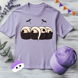 Camiseta Spooky Sushi, Comida de Dia das Bruxas Bonita