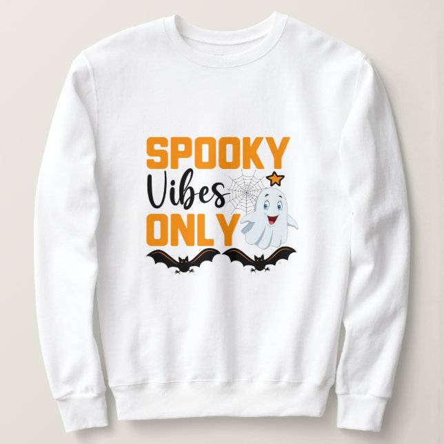 Camiseta Spooky Vibes Apenas Halloween (Frente do Design)