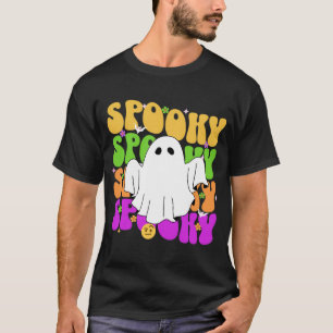 Camiseta Spooky Vibes: Tee Gráfico de Halloween