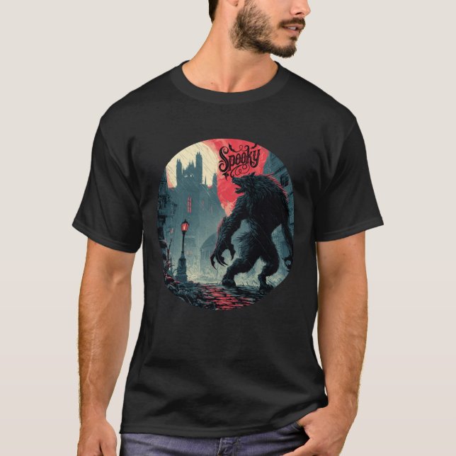 Camiseta Spooky Werewolf (Frente)