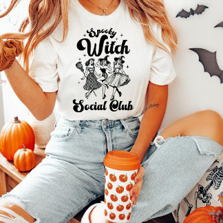 Camiseta Spooky Witch Social Club Halloween Party
