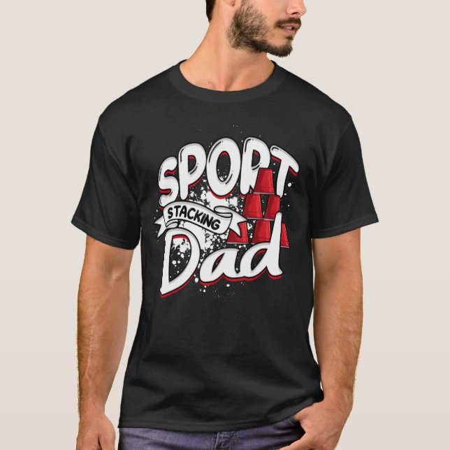 Camiseta Sport Stacking Dad Speed Stacker Sport Stacking re (Frente)