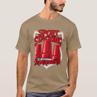 Camiseta Sport Stacking É Meu Superpoder retro retro