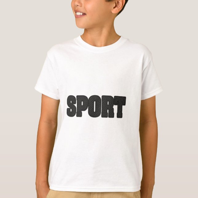 Camiseta Sport Typography Design in Dimpled Rubber Texture (Frente)
