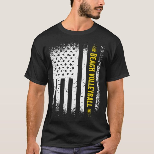 Camiseta Sport Us Flag Beach Volleyball 1 (Frente)