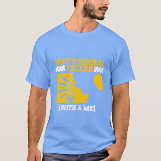 Camiseta Sports Announcer Commentator Professional Yeller f (Frente)