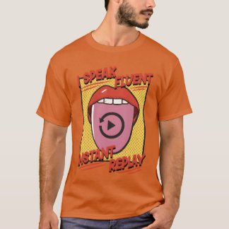 Camiseta Sports Announcer I Speak Fluent Instant Replay vin
