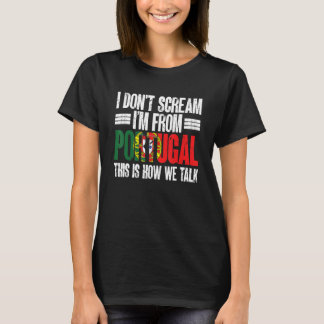 Camiseta Sports Lover Funny Portuguese I'm From Portugal