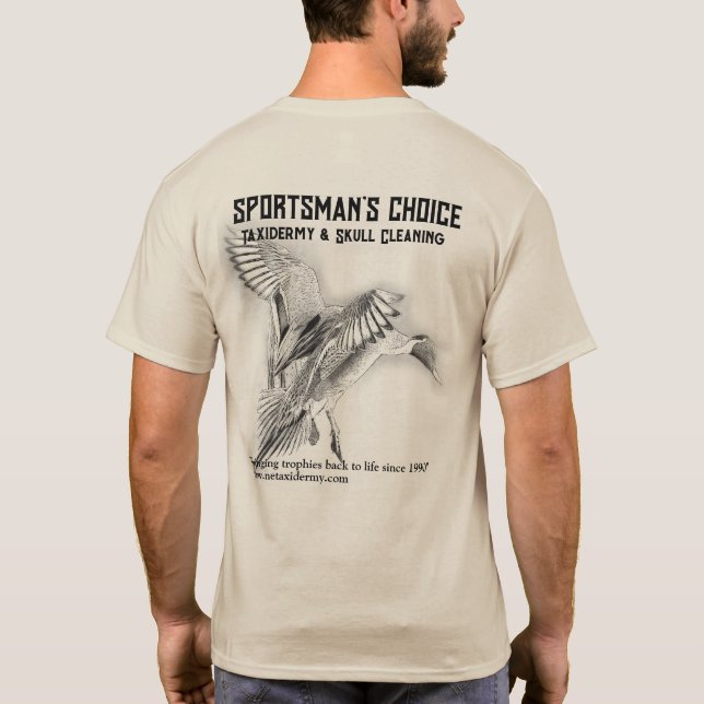 Camiseta Sportsman's Choice Taxidermy Pintail (Verso)