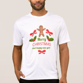 Camiseta Sporty Gingerbread Family Christmas Tee USA
