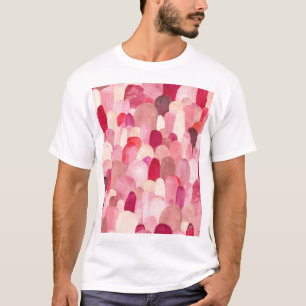 Camiseta Spot Medley: Sonho Têxtil Vermelho-Rosa.
