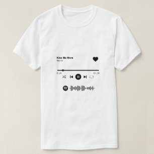 Camiseta Spotify Song Shirt   Presente De Música De Amor Pa