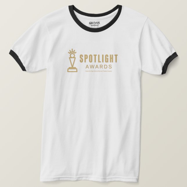 Camiseta Spotlight Ringer (Frente do Design)