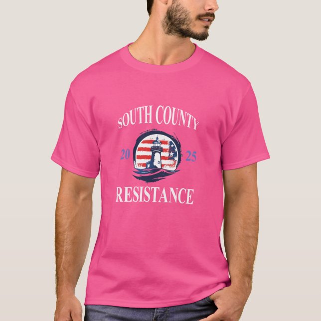 Camiseta Spouth County Resistance Shirts on Colors (Frente)