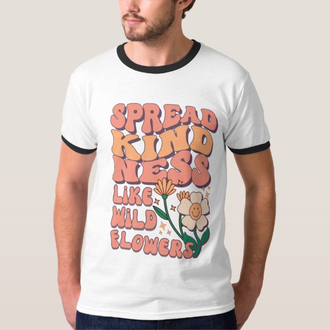 CAMISETA SPREAD KIND NEES LIKE WILD FLOWER (Frente)