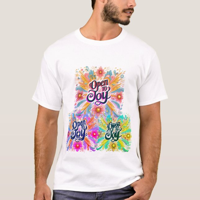 Camiseta Spread Positivity Boldly with Joyful Graphic  (Frente)
